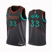 Camiseta Washington Wizards Kyle Kuzma #33 Ciudad 2023-24 Negro