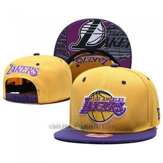 Gorra Los Angeles Lakers Amarillo Violeta