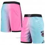 Pantalone Miami Heat Ciudad 2020-21 Rosa Azul