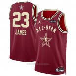 Camiseta All Star 2024 Los Angeles Lakers LeBron James #23 Rojo
