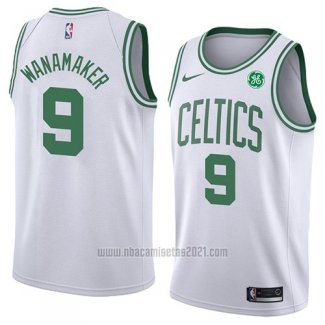 Camiseta Boston Celtics Brad Wanamaker #9 Association 2018 Blanco