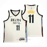 Camiseta Brooklyn Nets Kyrie Irving #11 Ciudad 2020-21 Blanco