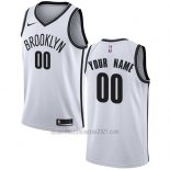 Camiseta Brooklyn Nets Personalizada 17-18 Blanco