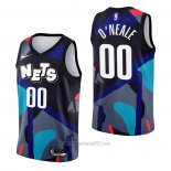 Camiseta Brooklyn Nets Royce O'neale #00 Ciudad 2023-24 Negro