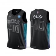 Camiseta Charlotte Hornets Cody Zeller #40 Ciudad Negro