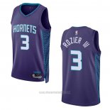 Camiseta Charlotte Hornets Terry Rozier III #3 Statement 2022-23 Violeta