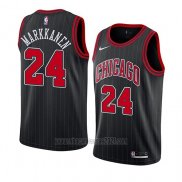 Camiseta Chicago Bulls Lauri Markkanen #24 Statement 2019-20 Negro