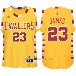 Camiseta Cleveland Cavaliers LeBron James #23 Retro Amarillo
