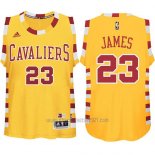 Camiseta Cleveland Cavaliers LeBron James #23 Retro Amarillo