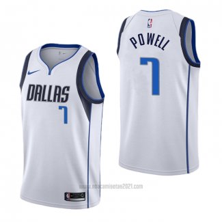 Camiseta Dallas Mavericks Dwight Powell #7 Association Blanco