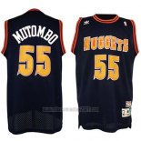 Camiseta Denver Nuggets Dikembe Mutombo #55 Retro Negro