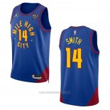 Camiseta Denver Nuggets Ish Smith #14 Statement 2022-23 Azul