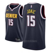 Camiseta Denver Nuggets Nikola Jokic #15 Icon 2018-19 Azul