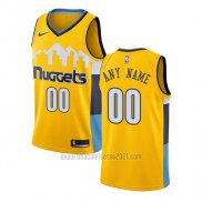 Camiseta Denver Nuggets Personalizada Statement 2017-18 Amarillo