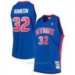 Camiseta Detroit Pistons Richard Hamilton #32 Mitchell & Ness 2003-04 Azul