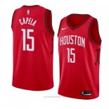 Camiseta Houston Rockets Clint Capela #15 Earned 2018-19 Rojo