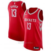 Camiseta Houston Rockets James Harden #13 Icon Autentico Rojo