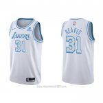 Camiseta Los Angeles Lakers Austin Reaves #31 Ciudad 2021-22 Blanco