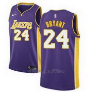 Camiseta Los Angeles Lakers Kobe Bryant #24 Statehombret 2017-18 Violeta
