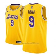Camiseta Los Angeles Lakers Luol Deng #9 Icon 2018 Oro
