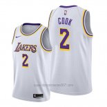 Camiseta Los Angeles Lakers Quinn Cook #2 Association Blanco