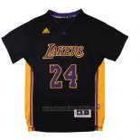 Camiseta Manga Corta Los Angeles Lakers Kobe Bryant #24 Negro