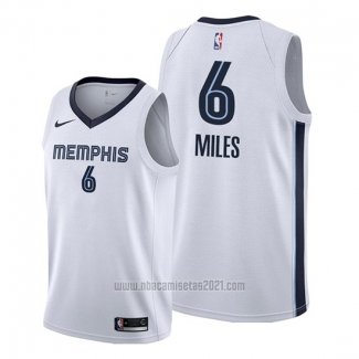 Camiseta Memphis Grizzlies C.J. Miles #6 Association Blanco