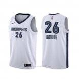 Camiseta Memphis Grizzlies Kyle Korver #26 Association Blanco