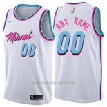 Camiseta Miami Heat Personalizada 2017-18 Blanco