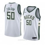 Camiseta Milwaukee Bucks Bonzie Colson #50 Association 2018 Blanco