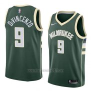 Camiseta Milwaukee Bucks Donte Divincenzo #9 Icon 2018 Verde