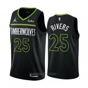 Camiseta Minnesota Timberwolves Austin Rivers #25 Statement 2022-23 Negro