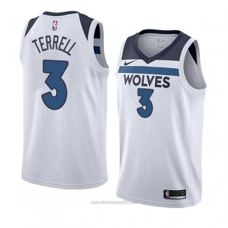 Camiseta Minnesota Timberwolves Jared Terrell #3 Association 2018 Blanco