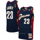 Camiseta Nino Cleveland Cavaliers LeBron James #23 Mitchell & Ness 2008-09 Azul