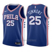 Camiseta Nino Philadelphia 76ers Ben Simmons #25 Icon 2017-18 Azul