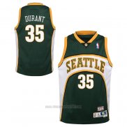 Camiseta Nino Seattle SuperSonics Kevin Durant #35 Mitchell & Ness 2007-08 Verde