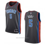 Camiseta Oklahoma City Thunder Luguentz Dort #5 Ciudad 2022-23 Gris