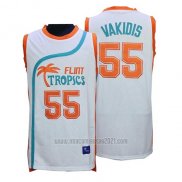 Camiseta Pelicula Flint Tropscs Masmig Vakidis #55 Blanco