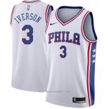 Camiseta Philadelphia 76ers Allen Iverson #3 Association Blanco
