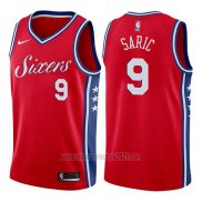 Camiseta Philadelphia 76ers Dario Saric #9 Statement 2017-18 Rojo