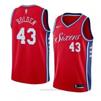 Camiseta Philadelphia 76ers Jonah Bolden #43 Statement 2018 Rojo