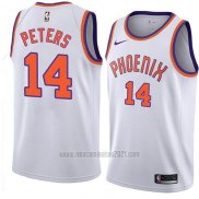 Camiseta Phoenix Suns Alec Peters #14 Classic 2018 Blanco