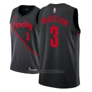 Camiseta Portland Trail Blazers C.j. McCollum #3 Earned 2019 Rojo