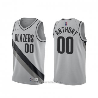 Camiseta Portland Trail Blazers Carmelo Anthony #00 Earned 2020-21 Gris