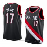 Camiseta Portland Trail Blazers Ed Davis #17 Icon 2018 Negro