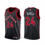 Camiseta Toronto Raptors Khem Birch #24 Statement 2020-21 Negro