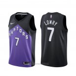 Camiseta Toronto Raptors Kyle Lowry #7 Earned 2020-21 Negro Violeta