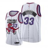 Camiseta Toronto Raptors Marc Gasol #33 Classic Edition 2019-20 Blanco