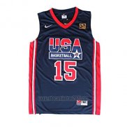 Camiseta USA 1992 Magic Johnson #15 Negro