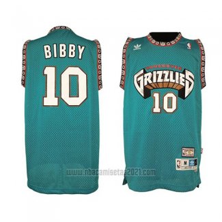 Camiseta Vancouver Grizzlies Mike Bibby #10 Historic Retro Verde